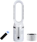 Bladeless Tower Fan and Air Air purifier, True H13 HEPA Filter, 90° Oscill... - Image 2