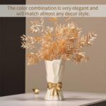 Bow Vase, White Flower Vase for Dwelling Decor, White Ceramic Vases for Bo... - Image 2