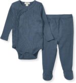 Burt's Bees Baby Unisex Bodysuit and Pant Set, 100% Organic Cotton - Image 2