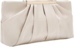 CHARMING TAILOR Clutch Night Bag Elegant Pleated Satin Formal Handba... - Image 2