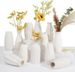 Ceramic Bud Vases, Set of 12 White Vases for Centerpieces Small Vase f... - Image 2