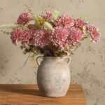Ceramic Flower Vase 7.6 inch Farmhouse Rustic Vase Ornamental Pottery ... - Image 2
