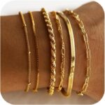 DEARMAY Gold Bracelets for Women Waterproof, 14K Real Gold Jewelry Set... - Image 2