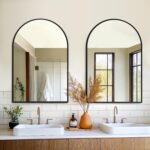 FICTOR Lavatory Mirror for Wall,2 Pack 24”x36” Arched Vainness Lavatory ... - Image 2