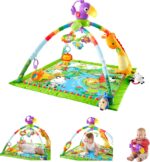 Fisher-Worth Child Playmat Rainforest Music & Lights Deluxe Gymnasium with 10... - Image 2