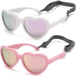Versatile Coronary heart Formed Child Polarized Sun shades with Strap Adjustable ... - Image 2