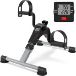 Folding Train Bike Pedal Exerciser Transportable Desk Bike with LCD Disp... - Image 2