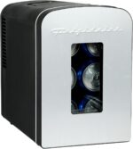 Frigidaire Portable 9-Can Mini Cooler Fridge, 5L, Brushed Stainless Ru... - Image 2