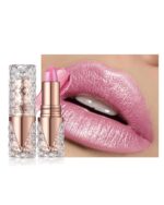 Glitter Metallic Shimmer Nude Pink Lipstick Lengthy Lasting,Diamond Excessive ... - Image 2