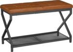 HOOBRO 29.5" L Shoe Bench, Shoe Rack Bench with PU Leather-based Cushion, Sh... - Image 2
