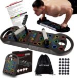 HOTWAVE Push Up Board Fitness, Portable Foldable 20 in 1 Push Up Bar a... - Image 2