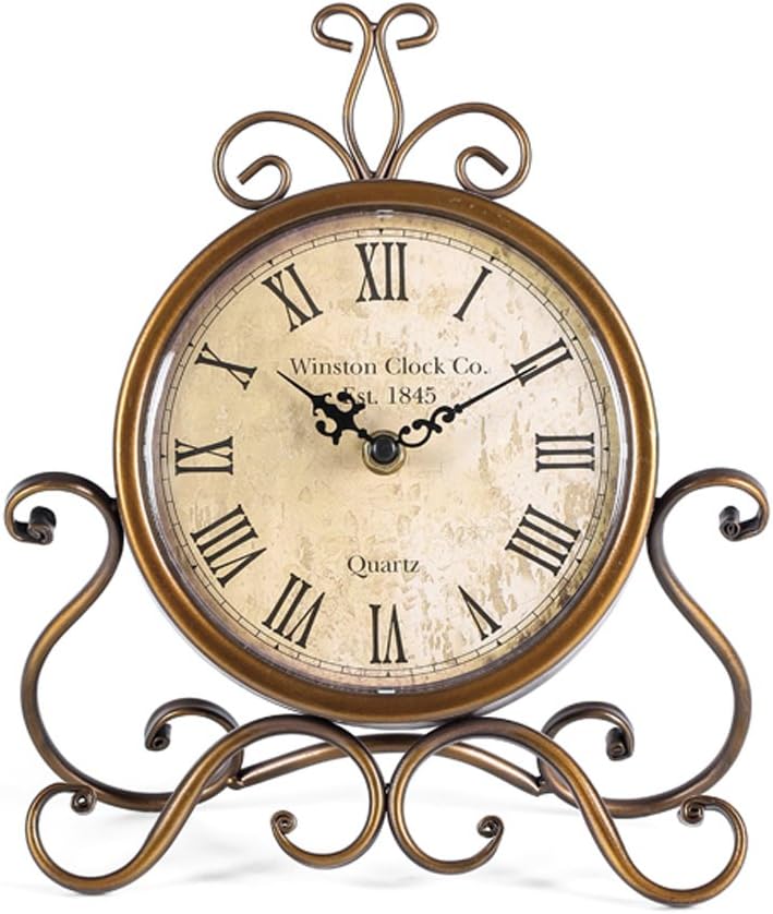 HZDHCLH Classic Desk Clocks for Dwelling Room Bed room Decor, Silent Dec... - Image 2