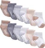 Hanes Child and Toddler, Non-Slip Grip Ankle Socks, Boys' and Ladies', M... - Image 2