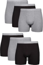 Hanes Men's Boxer Briefs, Cool Dri Moisture-Wicking Underwear, Cotton ... - Image 2