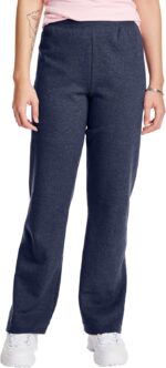 Hanes Girls’s EcoSmart Fleece Petite Sweatpants, Open Backside Sweatpant... - Image 2