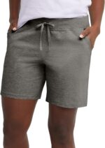 Hanes Ladies's Jersey Pocket Shorts, Drawstring Cotton Jersey Shorts, 7... - Image 2