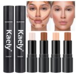 Kaely 4 Colour Highlighter Contour Stick,Cream Contour Palette Package for ... - Image 2