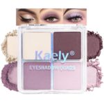 Kaely Powder Eyeshadow Quad, Mild Violet Shimmer Eyeshadow Palette Ma... - Image 2