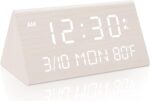 Kogonee Picket Digital Alarm Clock, 0-100% Dimmer, 2 Alarm Settings, W... - Image 2