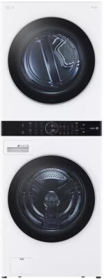 LG WKEX200HWA Compact 2 in 1 Laundry and Dryer Combo 27 Inch Washing m... - Image 2