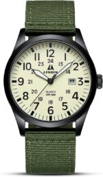 LN LENQIN Mens Watches Unisex Military Sport Nylon Strap Stylish Lumin... - Image 2