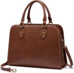 LOVEVOOK Purses and Handbags for Women, Vintage-Style Leather Top Hand... - Image 2