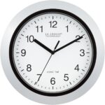 La Crosse Expertise WT-3102S Atomic Analog Wall Clock, 10", Silver - Image 2