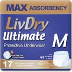 LivDry Ultimate Adult Incontinence Underwear, Max Absorbent Adult Diap... - Image 2