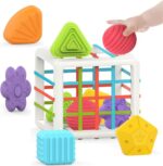 MINGKIDS Montessori Toys for 1 Year Old, 6 Pc Multi Sensory Shape, Tod... - Image 2