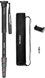 Manbily 65-Inch Digicam Monopod, 5 Sections Aluminum Journey Monopod for... - Image 2