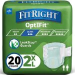 Medline FITULTRAXXLZ FitRight Ultra Briefs, XX-Large (Pack of 20) - Image 2