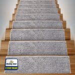 Muddy Mat® Pack of 8 - Smooth Chenille Stair Treads Non-Slip Reusable, S... - Image 2