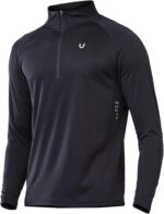 NORTHYARD Men's Running Shirt Long Sleeve Quarter Zip Pullover Moistur... - Image 2