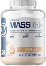 NutraOne Massone Mass Gainer Protein Powder Gain Mass Protein Meal Rep... - Image 2