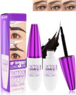 Peel Off Eyebrow Tinting Gel Package-2pcs Gray Black Tattoo Eyebrow Gel Ea... - Image 2
