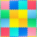 ProSource Foam Puzzle Floor Play Mat for Kids and Babies with Solid Co... - Image 2