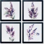 Purple Lavender Wall Artwork Purple Room Decor Wildflower Canvas Wall Artwork ... - Image 2
