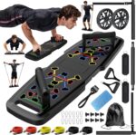 Push Up Board,Home Gym,Portable Exercise Equipment,Pilates Bar and 20 ... - Image 2