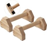 Push-up Stand, 2 PCS Wooden Pushup Bars Non-Slip Base Train House Work... - Image 2