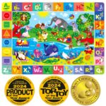 QUOKKA Baby Play Mat for Floor – Super Soft Plush Surface ABC Rug for ... - Image 2
