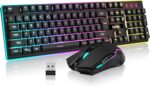RedThunder K10 Wireless Gaming Keyboard and Mouse Combo, LED Backlit R... - Image 2