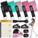 Resistance Bands with Handles for Women, 5 Level Exercise Bands Workou... - Image 2