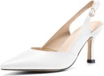 Rilista Women's Slingback Kitten Heels Closed Pointed Toe Wedding Part... - Image 2