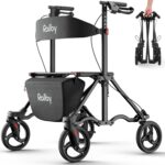 Rollator Walkers for Seniors with Seat, Aluminum Extremely-Compact Journey ... - Image 2