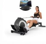 Rowing Machine for Home, Magnetic Rower Machine with Quiet Resistance,... - Image 2