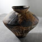 Rusty Ceramic Vase, Wabi Sabi Ornamental Pottery Flower Vase for Cente... - Image 2