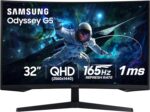 SAMSUNG 32" Odyssey G55C Sequence QHD 1000R Curved Gaming Monitor, 1ms(M... - Image 2