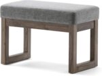 SIMPLIHOME Milltown 27 inch Vast Up to date Rectangle Footstool Otto... - Image 2
