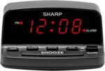 Sharp Digital Alarm Clock with Keyboard Type Controls, Battery Again-u... - Image 2