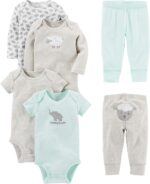Easy Joys by Carter's unisex-baby 6-piece Bodysuits (Quick and Lengthy ... - Image 2